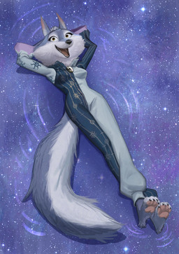 4_toes anthro barefoot black_claws black_nose blue_body blue_fur breasts claws clothed clothed_anthro clothed_female clothing cosplay countershade_face countershade_fur countershade_tail countershading crossed_legs eyebrows eyelashes feet female female_anthro front_view fully_clothed fully_clothed_anthro fully_clothed_female fur grey_eyebrows lake long_tail looking_at_viewer lying medium_breasts multicolored_body multicolored_fur on_back onesie open_mouth open_smile pawpads paws pink_pawpads plantigrade plantigrade_pawpads pointy_ears prick_ears pupils ripples slim slim_anthro slim_female smile smiling_at_viewer solo space star tail teeth toe_claws toeless_(marking) toes tongue two_tone_body two_tone_fur white_body white_countershading white_fur white_sclera white_toes yellow_eyes wolfinasuit disney elden_ring fromsoftware illumination_entertainment sing_(movie) the_owl_house porsha_crystal canid canine mammal absurd_res english_description full-length_portrait hi_res portrait