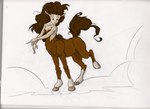 brown_hair female hair simple_background solo themushman european_mythology greek_mythology mythology river_(themushman) centaur equid equid_taur humanoid humanoid_taur mammal mammal_taur taur