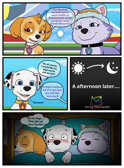 bed blue_eyes blush cheating_wife collar eyes_closed female feral fur furniture group infidelity male male/female markings pink_eyes smile speech_bubble spots spotted_body spotted_fur text trio marvispot84 paw_patrol everest_(paw_patrol) marshall_(paw_patrol) skye_(paw_patrol) canid canine canis cockapoo dalmatian domestic_dog husky mammal mixed_breed nordic_sled_dog spitz absurd_res comic english_text hi_res