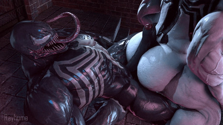 animated_gif balls big_butt black_body blankjob_only bouncing_balls bouncing_butt bouncing_penis butt duo erection foreskin genitals hot_dogging humanoid_on_humanoid long_tongue male male/male muscular muscular_humanoid muscular_male muscular_on_muscular not_furry penile penis sex sharp_teeth supervillain teeth tongue white_body white_eyes rayhuma marvel anti-venom venom_(marvel) humanoid symbiote 2021 3d_(artwork) 3d_animation animated digital_media_(artwork) loop short_playtime source_filmmaker_(artwork)