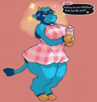 anthro anthrofied big_breasts biped blue_body blue_hair blue_spots blue_tail blunted_horn blush bodily_fluids bottle breasts brown_hooves clothing cloven_hooves container curvy_figure dialogue dress eyelashes eyes_closed eyeshadow female flower glass hair happy header header_box holding_bottle holding_container holding_object hooves horn huge_breasts lactating lactating_through_clothing lips makeup markings milk milk_bottle milk_container multicolored_horn nipple_outline orange_horn pink_background pink_clothing plant side_view simple_background small_waist smile snout solo speech_bubble spots spotted_body standing striped_horn stripes tail tail_tuft text text_header thick_bottom_lip thick_thighs tuft two_tone_horn voluptuous wet wet_clothing wide_hips yellow_horn signirsol animal_crossing nintendo bessie_(animal_crossing) bovid bovine cattle mammal 2017 aliasing character_name digital_drawing_(artwork) digital_media_(artwork) english_text full-length_portrait portrait