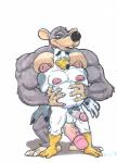 abdominal_bulge anthro balls big_nipples big_penis bodily_fluids duo genitals huge_penis hyper hyper_genitalia hyper_nipples hyper_penis lactating male male/male male_lactation nipples penis pregnant pregnant_anthro pregnant_male cobaltcerberus brogulls ayden_(brogulls) jim_rat avian bird gull lari larid mammal murid murine rat rodent hi_res