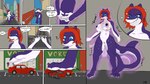 anthro big_breasts body_size_growth breasts car city city_background city_destruction cityscape destruction extreme_size_difference female genitals macro nude nude_anthro nude_female pussy size_difference size_transformation solo text transformation vehicle arkwulff tammy_(telehypnotic) fish marine shark 16:9 4k absurd_res comic english_text hi_res widescreen