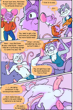 age_difference anal anal_penetration anthro anthro_on_anthro anthro_penetrated anthro_penetrating anthro_penetrating_anthro ball_tuft bodily_fluids bottomwear briefs clothing denim denim_bottomwear denim_clothing dialogue drooling duo embarrassed eyewear forced forced_exposure fur genitals glasses humanoid_genitalia humanoid_penis jeans male male/male male_penetrated male_penetrating male_penetrating_male pants penetration penile penile_penetration penis questionable_consent saliva sex son_penetrating_father speech_bubble text torn_bottomwear torn_clothing torn_jeans torn_pants tuft underwear white_body white_fur younger_dom_older_sub roguefalta matt_(roguefalta) mammal mouse murid murine procyonid raccoon rodent comic english_text pseudo_incest_(lore) stepfather_(lore) stepparent_(lore) stepparent_and_stepchild_(lore)