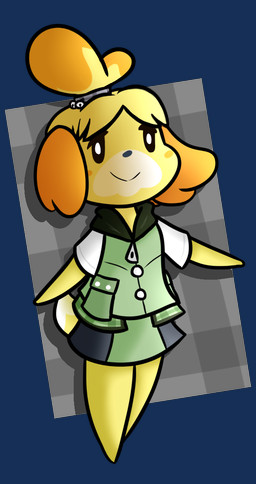 anthro bell_hair_tie black_eyes blonde_hair blue_nose bottomwear button_(fastener) closed_smile clothing dipstick_tail facial_markings featureless_arms featureless_legs featureless_limbs female female_anthro floppy_ears fur green_bottomwear green_clothing green_skirt green_topwear green_vest grey_background grey_hair_tie hair head_markings lop_ears markings mouth_closed multicolored_body multicolored_bottomwear multicolored_clothing multicolored_fur multicolored_skirt orange_ears orange_hair pockets ponytail pupils simple_background skirt smile solo standing tail tail_markings topwear two_tone_bottomwear two_tone_clothing two_tone_skirt two_tone_tail vest white_markings white_pupils white_tail_tip yellow_body yellow_fur yellow_tail zipper cookieboy011 animal_crossing kingdom_hearts kingdom_hearts_3 nintendo square_enix isabelle_(animal_crossing) canid canine canis domestic_dog mammal shih_tzu toy_dog 2019 alpha_channel colored crossover digital_drawing_(artwork) digital_media_(artwork) english_description full-length_portrait hi_res portrait shaded
