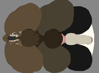 anal anal_penetration anthro anus balls balls_deep bodily_fluids butt buttplug cum cum_on_butt darkened_genitalia foreskin from_behind_position genital_fluids genitals group group_sex low-angle_view male male/male object_in_ass penetrating_while_penetrated penetration penis plug_(sex_toy) puffy_anus sex sex_toy sex_toy_in_ass sex_toy_insertion train_position trio adrian_dough mihoyo zenless_zone_zero bear_(adriandough) ben_bigger pan_yinhu bear black_bear brown_bear giant_panda mammal ursine