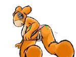 anthro anus clothing clothing_aside female genitals looking_at_viewer looking_back panties panties_aside pokemorph pussy simple_background solo underwear underwear_aside white_background winstar nintendo pokemon generation_3_pokemon numel pokemon_(species) low_res