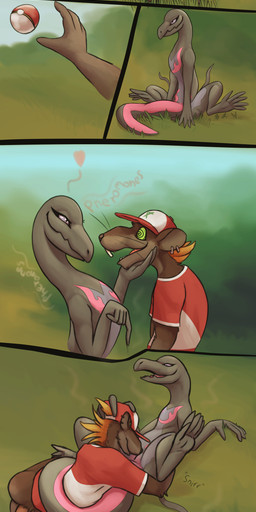 animal_genitalia anthro aphrodisiac balls bottomless brown_body brown_fur buckteeth butt clothed clothing dialogue dominant dominant_female duo ear_piercing female female_pov first_person_view fully_sheathed fur genitals hair hat headgear headwear heart_symbol holding_object holding_pokeball lying male male/female mind_control on_back outside pheromones piercing pokeball sheath sniffing spiral spiral_eyes standard_pokeball standing submissive submissive_male teeth text vulva lizardlars nintendo pokemon warhammer_(franchise) generation_7_pokemon mammal murid murine pokemon_(species) rat reptile rodent salazzle scalie skaven 2019 absurd_res comic crossover english_text hi_res