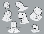 anthro blocky_body emanata group light_body looking_at_viewer looking_away male muscular muscular_anthro muscular_male solo text white_body dynogreeno largo_(dynogreeno) dinosaur prehistoric_species reptile scalie hi_res
