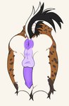 anthro genitals male penis solo flitciak hyena mammal absurd_res animated hi_res