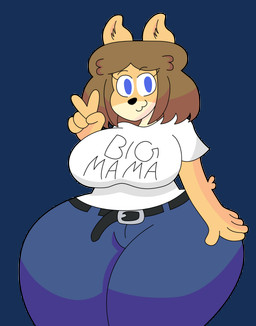 :3 anthro arm_tuft belt belt_buckle big_breasts blue_bottomwear blue_clothing blue_eyes blue_pants bottomwear breasts brown_hair buckle clothed clothed_anthro clothed_female clothing countershade_face countershading elbow_tuft female fur gesture hair hand_gesture pants shirt simple_background solo t-shirt tan_body tan_fur text text_on_clothing text_on_shirt text_on_t-shirt text_on_topwear thick_thighs topwear transparent_background tuft v_sign white_clothing white_shirt white_t-shirt white_topwear wide_hipped_anthro wide_hipped_female 3barts june_(jinu) canid canine canis domestic_dog mammal shiba_inu spitz 2018 absurd_res aliasing alpha_channel binary_drawing digital_drawing_(artwork) digital_media_(artwork) english_description english_text hi_res portrait three-quarter_portrait