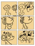 6_panel_comic accessory bedroom_eyes blush blush_lines bodily_fluids border bow_ribbon brown_background drooling duo eye_through_hair eyebrows eyelashes eyes_closed featureless_hands female female/female flat_chested floating hair hair_accessory hair_bow hair_ribbon heart_symbol kissing narrowed_eyes not_furry open_mouth poof_transformation questionable_consent ribbons saliva seductive short_hair simple_background snaggle_tooth species_transformation text tongue tongue_out toony transformation translucent translucent_hair white_border harry_amorós mario_bros nintendo boo_(mario) human mammal 2025 comic digital_media_(artwork) english_text hi_res sketch
