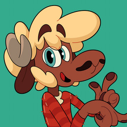 2_horns 4_fingers anthro big_eyes bovid_horn brown_body brown_ears brown_eyebrows brown_fur brown_pawpads caprine_horn clothed clothed_male clothing curled_horn eye_through_hair eyebrow_through_hair eyebrows facial_hair fingers floppy_ears fur gesture grey_horn hair hand_gesture handpaw happy head_horn horn looking_at_viewer lop_ears male monotone_background monotone_hair multicolored_body multicolored_clothing multicolored_fur multicolored_sweater multicolored_topwear open_mouth pattern_clothing pattern_sweater pattern_topwear pawpads paws pupils raised_eyebrows ram_horn red_clothing red_sweater red_topwear rounded_snout short_hair sideburns simple_background slim snout solo striped_clothing striped_sweater striped_topwear stripes sweater tan_body tan_fur tan_hair tan_wool teal_background teal_eyes three-quarter_view tongue tongue_showing toony topwear translucent translucent_hair two_tone_body two_tone_clothing two_tone_fur two_tone_sweater two_tone_topwear white_clothing white_sweater white_topwear wool_(fur) wool_hair marriouss marriouss_(character) bovid caprine domestic_sheep mammal sheep valais_blacknose 1:1 2025 bust_portrait clip_studio_paint_(artwork) digital_drawing_(artwork) digital_media_(artwork) hi_res icon portrait shaded simple_shading