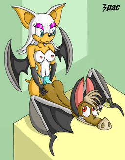 anal anal_penetration antenna_wire anthro armwear bent_over biped black_nose blue_clothing blue_eyes blue_thong blue_underwear breasts brown_body brown_fur butt claws clenched_teeth clothing duo elbow_gloves eyelashes fangs female female_penetrating female_penetrating_male fur furniture glance glancing_back gloves grey_armwear grey_clothing grey_ears grey_elbow_gloves grey_gloves grey_handwear grey_wings hair handwear inside looking_at_another looking_back looking_back_at_another lying male male/female male_penetrated membrane_(anatomy) membranous_wings multicolored_body multicolored_fur navel nervous nipples nude nude_male object_in_ass on_front on_table pegging penetration pink_eyelids pink_inner_ear pink_nipples rear_view red_eyes sex sex_toy sex_toy_in_ass sex_toy_insertion shadow short_tail smile smiling_at_another snout spine standing table tail tailless tan_body tan_fur tan_hair tan_inner_ear teeth text thong toying_partner two_tone_body two_tone_fur underwear white_body white_fur white_sclera wings wire worried kirapac ferngully sega sonic_the_hedgehog_(series) batty_koda rouge_the_bat bat mammal megabat 2010 artist_name colored crossover digital_drawing_(artwork) digital_media_(artwork) flat_colors shaded