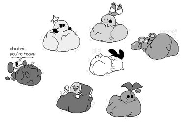 :3 >_< afterimage ambiguous_gender ambiguous_pred armless belly belly_bed belly_on_ground belly_slap big_belly big_ears biped black_eyes bloated blush blush_lines body_outline bodysuit bubble_helmet calling_for_help cheek_blush clenched_eyes clenched_teeth closed_smile clothing dialogue drum ellipsis empty_eyes eye_roll eyelashes eyes_closed face_imprint featureless_arms female female_pred food foot_imprint footwear footwear_only fruit fully_inside group hand_imprint hand_on_belly hand_on_own_belly happy heart_reaction heart_symbol huge_belly hyper hyper_belly imprint line_tail looking_at_belly looking_at_own_belly looking_at_self looking_down looking_down_at_belly looking_down_at_self lying_on_ground male male_pred monotone_background mostly_nude motion_lines mouth_closed mph! muffled multiple_pred musical_instrument name_in_dialogue narrowed_eyes o_< object_pred on_ground one_eye_closed open_mouth open_smile partial_speech_bubble path_lines percussion_instrument plant pupils quadruped resting_on_belly rumbling_stomach same_size_vore satisfied scut_tail shoes shoes_only short_arms short_legs short_tail side_mouth simple_background sitting sitting_on_ground size_difference skinsuit slap slapping_own_belly slapping_self smaller_pred smile smiling_eyes soft_vore space_helmet spacesuit standing straining struggling struggling_prey taiko_drum tail tail_orb talking_to_another talking_to_prey teeth text thin_tail tight_clothing unseen_prey unusual_ears unwilling_prey vore vowelless vowelless_vocalization white_background white_pupils willing_prey meatcanister chuchu_rocket mario_and_luigi_(series) mario_bros nintendo pokemon sega taiko_no_tatsujin tamagotchi chubei chuih don_wada starlow animate_inanimate azurill cherubi chingling chuchu_(chuchu_rocket) elemental_creature flora_fauna food_creature generation_3_pokemon generation_4_pokemon lagomorph leporid living_bell living_fruit living_musical_instrument mammal mimitchi mouse murid murine pokemon_(species) rodent star_sprite tamagotchi_(species) waddling_head 2026 digital_media_(artwork) english_description english_text full-length_portrait greyscale hi_res monochrome multiple_images pixel_(artwork) portrait smaller_version_at_source