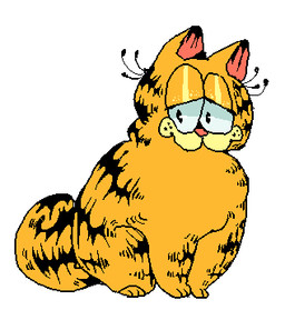 ambiguous_feral ambiguous_gender black_eyes black_stripes feet feral fur lidded_eyes orange_body orange_fur paws quadruped simple_background sitting solo stripes tail toony whiskers white_background suippupupu garfield_(series) garfield_the_cat domestic_cat felid feline felis mackerel_tabby mammal tabby_cat 2019 aliasing digital_media_(artwork) low_res oekaki male_(lore)