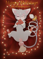 3_toes 3d_(artwork) 3d_animation accessory animated balls bed_sheet bedding bell blush bodily_fluids bow_ribbon christmas christmas_clothing christmas_lights clitoris clothing cum cum_in_pussy cum_inside digital_media_(artwork) digitigrade disembodied_penis duo english_text erection eyewear fan_character feet felid female female_focus female_penetrated feral fur generation_4_pokemon genital_fluids genitals glameow glasses hi_res hindpaw holiday_message holidays knot knotting legwear looking_pleasured male male/female male_penetrating male_penetrating_female mammal meme nintendo no_sound on_model one_eye_closed open_mouth orgasm orgasm_face paw_socks pawpads paws penetration penile penile_penetration penis penis_in_pussy pokemon pokemon_(species) pokemon_mystery_dungeon pussy ribbons rymherdier ryn_purrawri sex shaking shaking_legs shaking_orgasm short_playtime solo_focus spike_chunsoft stockings text throbbing throbbing_balls toes tongue trembling unknotting vaginal vaginal_fluids vaginal_knotting vaginal_penetration wanderlust webm