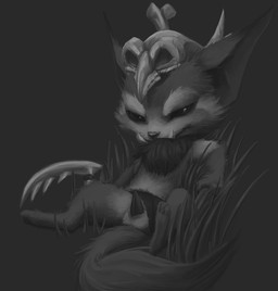 animal_genitalia anthro balls barefoot big_ears biped bone bottomwear bottomwear_aside chest_tuft clothing clothing_aside erection feet fur genitals grass grey_background hindpaw loincloth loincloth_aside lying male melee_weapon mostly_nude on_ground paws penis plant sheath simple_background sitting skull solo spread_legs spreading tapering_penis tuft tusks weapon young young_anthro unknown_artist league_of_legends riot_games tencent gnar_(lol) yordle grey_theme greyscale monochrome source_request