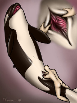 animal_genitalia animal_vulva bald bestiality bodily_fluids butt cetacean_genitalia cetacean_vulva clitoris close-up duo female female_on_human feral fisting gaping genital_fluids genitals gradient_background human_on_feral interspecies larger_female larger_feral lying male male/female male_on_feral nude on_top penetration simple_background size_difference smaller_human smaller_male spread_vulva spreading vaginal vaginal_fisting vaginal_fluids vaginal_penetration vulva dolorcin aquatic cetacean dolphin human mammal oceanic_dolphin orca toothed_whale 2018 hi_res