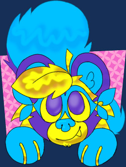 3_fingers ambiguous_gender anthro big_tail blonde_hair blue_inner_ear blue_inner_ear_fluff blue_nose blue_paws blue_tail blue_whiskers chin_tuft closed_smile countershade_snout countershading facial_markings facial_tuft fingers fluffy_fur fur glistening glistening_hair glistening_tail hair hands_on_surface head_markings holding_ledge inner_ear_fluff leaf leaf_hair leg_markings long_tail looking_at_viewer looking_up looking_up_at_viewer markings mask_(marking) mouth_closed panel_interaction pattern_background pink_background plant plant_hair pleading_eyes pseudo_hair purple_body purple_eyes purple_fur purple_tail ring_(marking) ringed_tail simple_background smile snout socks_(marking) solo sparklefur striped_markings striped_tail stripes tail tail_markings tanuki_tail teeth tuft whiskers yellow_fangs yellow_markings yellow_sclera yellow_snout yellow_teeth the_menagerie partial_(the_menagerie) canid canine mammal raccoon_dog tanuki 2023 alpha_channel digital_media_(artwork) medibang_paint_(artwork) shaded nonbinary_(lore)