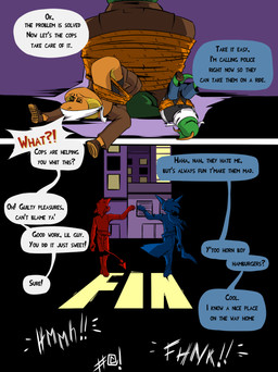 anthro bdsm bondage bound dialogue duo gag gagged hero herofur male male/male resptile rope text drago-kun impximon darkpup canid canine canis imp mammal reptile scalie snake wolf comic english_text hi_res
