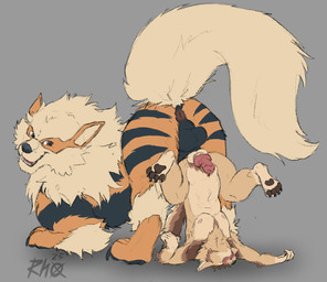 abdominal_bulge anthro anus brown_body butt duo feral fluffy fluffy_tail fur head_down_ass_up knot knotting legs_up looking_back looking_pleasured male male/male neck_tuft nipples orange_body orange_fur raised_leg raised_tail sealed seductive spread_legs spreading tail tan_body tan_fur tongue tongue_out tuft rhox nintendo pokemon genaron015 arcanine canid canine canis generation_1_pokemon mammal mexican_wolf pokemon_(species) wolf hi_res