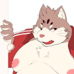 aged_up anthro belly cute_fangs fangs humanoid_hands kemono male moobs nipples overweight overweight_male solo teeth nameko_no_neko lifewonders tokyo_afterschool_summoners sitri_(tas) domestic_cat felid feline felis mammal 1:1 2022 hi_res