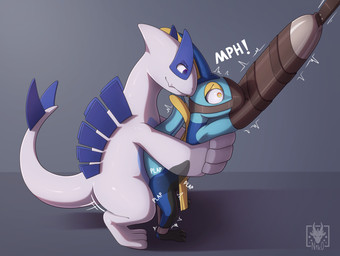 anal anal_penetration bdsm blue_body bondage bound duo erection feral male male/male male_penetrated male_penetrating male_penetrating_male muzzle_(object) muzzled penetration restraints sex spreader_bar standing tail tight_fit n1k0 nintendo pokemon generation_2_pokemon generation_8_pokemon inteleon legendary_pokemon lugia pokemon_(species) hi_res