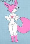 anthro anthrofied blue_eyes clothed clothing female fur hair heart_clothing heart_shirt heart_symbol heart_topwear panties pink_body pink_fur pink_hair pink_tail pokemorph profanity shirt smug smug_face solo tail text topwear underwear white_body white_fur wide_hips sugerblu sylveonfuckoff nintendo pokemon fan_character sylvi_(sugerblu) eeveelution generation_6_pokemon pokemon_(species) sylveon 2019 digital_media_(artwork) english_text hi_res