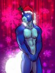 anthro empty_eyes festive frutiger_metro glowing holidays horn male muscular muscular_anthro muscular_male nipples nude snowflake solo sparkles y2k_(graphic_design) bgn christmas mythology equid equine mammal mythological_creature mythological_equine unicorn digital_media_(artwork) hi_res