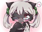 anthro bodily_fluids eyewear female glasses hand_lick heart_symbol looking_at_viewer one_eye_closed saliva solo tongue wink young 10sqkack fukiyo_(pokeandpenetrate) avian bird owl hi_res