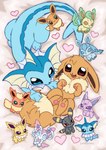 ambiguous_gender bird's-eye_view duo feral fin floppy_ears fluffy fluffy_tail frill_(anatomy) heart_symbol high-angle_view lying neck_tuft on_back on_front paw_pose pawpads plushie pose simple_background smile tail tuft somberpaw nintendo pokemon eevee eeveelution espeon flareon generation_1_pokemon generation_2_pokemon generation_4_pokemon generation_6_pokemon glaceon jolteon leafeon pokemon_(species) sylveon umbreon vaporeon digital_drawing_(artwork) digital_media_(artwork) hi_res signature