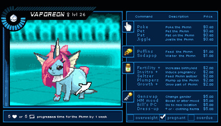 belly big_belly blue_body bow_ribbon disembodied_hand female feral fin hair huge_belly hyper hyper_belly hyper_pregnancy pink_hair pregnant pregnant_female pregnant_feral solo wobbling_belly worried zachsanomaly nintendo pokemon eeveelution generation_1_pokemon pokemon_(species) vaporeon animated