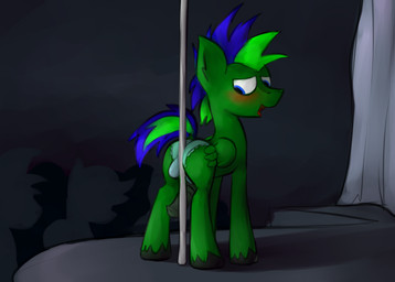 animal_genitalia animal_penis clothed clothing crossdressing equine_genitalia equine_penis erection femboy feral genitals group hair male panties penis pole silhouette solo_focus strip_club stripper topless underwear marsminer hasbro my_little_pony fan_character equid equine horse mammal pony 2015 digital_media_(artwork) hi_res