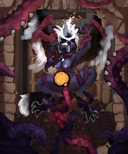 abdominal_bulge ambiguous_fluids anthro anthro_penetrated arm_grab belly belly_inflation breasts defeated detailed_background egg egg_insertion female fire flaming_hair forced horn inflation interspecies leg_grab male male/female neck_grab oviposition ovipositor ovipositor_in_pussy penetration pseudo_hair questionable_consent rape sex solo submissive submissive_female tentacle_ovipositor tentacle_penetration tentacle_rape tentacle_sex tentacles thigh_grab trapped vaginal vaginal_penetration white_eyes wings x-ray_view daki_woo lady_of_fire_(adlm13) avian bird corvid corvus_(genus) deity eldritch_abomination oscine passerine raven 5:6 absurd_res digital_media_(artwork) hi_res