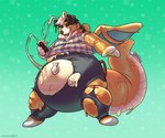 anthro big_tail inflation latex male nozzle overweight overweight_male pool_toy solo tail transformation weight_gain nennsen nintendo pokemon sam_(thesammon) bernese_mountain_dog canid canine canis domestic_dog dragonite generation_1_pokemon goo_creature mammal molosser mountain_dog pokemon_(species) swiss_mountain_dog