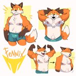 anthro armpit_hair belly body_hair clothing eyebrows fur male muscular nipples orange_body orange_fur raised_eyebrow simple_background solo tail underwear white_body white_fur sparklesart_2 epic_games fortnite fennix_(fortnite) canid canine fox mammal red_fox true_fox 1:1 digital_drawing_(artwork) digital_media_(artwork) hi_res