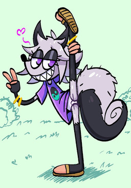 4_fingers anthro black_body black_clothing black_ears black_eyebrows black_fur black_nose black_shirt black_topwear bracelet brown_slippers clothed clothed_anthro clothed_female clothing eyebrows eyelashes female fingers flat_chested flexible fluffy fluffy_tail footwear fur gesture gold_(metal) gold_bracelet gold_jewelry grass grey_body grey_fur grin half-closed_eyes hand_gesture heart_symbol holding_leg jewelry loli long_shirt looking_aside looking_at_viewer multicolored_body multicolored_clothing multicolored_fur multicolored_shirt multicolored_topwear narrowed_eyes on_one_leg one_leg_up outside panties pantless_anthro pantless_female pantsless pink_slippers plant pointy_ears presenting presenting_panties prick_ears purple_clothing purple_eyes purple_shirt purple_topwear raised_leg sharp_teeth shirt shoes short_sleeves shrub slippers smile snout solo splits spread_legs spreading standing t-shirt tail teal_clothing teal_shirt teal_topwear teeth topwear two_tone_body two_tone_fur two_tone_slippers underwear v_sign vertical_splits white_clothing white_panties white_underwear yin_yang young young_anthro young_female ichduhernz maggie_(ichduhernz) american_opossum hybrid mammal marsupial rodent sciurid tree_squirrel 2025 colored digital_drawing_(artwork) digital_media_(artwork)