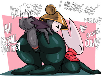 anthro ass_up balls big_balls big_breasts big_butt big_penis biped black_body breast_squish breasts butt cape cloak cloak_only clothing duo erection eyes_closed female female_penetrated from_behind_position genitals glistening glistening_body grey_body hat headgear headwear horn huge_balls huge_butt huge_penis huge_thighs larger_anthro larger_female larger_penetrated male male/female male_penetrating male_penetrating_female moan motion_blur non-mammal_breasts non-mammal_vulva penetration penile penile_penetration penis penis_in_vagina perching_position rear_view sex shallow_penetration simple_background size_difference small_but_hung small_waist smaller_anthro smaller_male squish thick_thighs vaginal vaginal_penetration vaginal_prodding vulva tanniquito hollow_knight:_silksong hollow_knight_(franchise) team_cherry hornet_(hollow_knight) sherma_(hollow_knight:_silksong) arthropod 2026 hi_res
