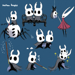 2_horns 6_eyes ambiguous_gender bench biped black_body black_eyes black_text bound cloak clothing eating group holding_melee_weapon holding_object holding_weapon horn melee_weapon motion_lines multi_eye nail_(weapon) on_bench question_mark red_cloak red_clothing sitting sitting_on_bench standing text weapon weapon_on_back white_text arizuka00 hollow_knight_(franchise) team_cherry broken_vessel_(hollow_knight) hollow_knight_(character) hornet_(hollow_knight) the_knight_(hollow_knight) arthropod vessel_(species) weaver_(hollow_knight) 1:1 2019 english_text hi_res japanese_text half_sister_(lore) nonbinary_(lore) sibling_(lore)