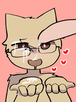 anthro bodily_fluids cum cum_drip cum_string dripping drooling genital_fluids heart_symbol looking_at_viewer male male/male saliva shaking trembling marshymellows felid feline mammal 3:4 hi_res