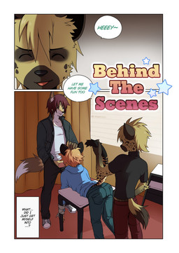 anthro butt desk dialogue fellatio furniture genitals group male male/male on_desk oral penile penis sex table tail text trio unknown_artist comic english_text hi_res