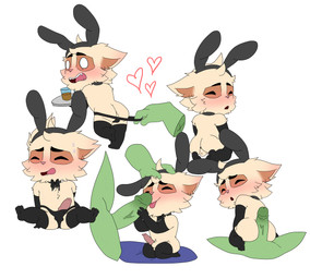 clothing maid_uniform male male/male solo uniform chioberry league_of_legends riot_games tencent teemo_(lol) goblin yordle hi_res
