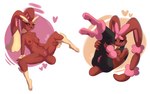 anthro areola breasts brown_areola brown_body brown_fur brown_nipples clitoris female fur genitals heart_symbol nipples pink_nose pussy simple_background solo white_background mandyfoxy nintendo pokemon generation_4_pokemon generation_6_pokemon lagomorph leporid lopunny mammal mega_evolution mega_lopunny pokemon_(species) shiny_pokemon absurd_res hi_res shaded