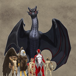 amber_eyes animal_genitalia anthro athletic balls black_body black_fur black_nose black_scales black_skin blue_eyes brown_body brown_eyes brown_feathers brown_fur chest_markings chest_tattoo claws dorsal_fin dyed_fur ear_frill feathered_wings feathers feral fin frill_(anatomy) fur genital_slit genitals grey_body grey_scales grey_skin group hair hand_on_hip hands_behind_head horn looking_at_viewer male markings membrane_(anatomy) membranous_wings nude nude_anthro nude_male pose red_body red_eyes red_hair red_markings red_skin scale_markings scales sheath size_difference smile smiling_at_viewer spots spotted_body spotted_fur standing tail tail_feathers tail_fin tan_body tan_fur tattoo toned_male toned_muscles white_body white_feathers white_skin wings yellow_eyes dsw7 european_mythology mythology alcander jarl_hyena krieg_gsd schrader schwartz_otter siader accipitrid accipitriform avian bald_eagle bird canid canine canis cetacean dolphin domestic_dog dragon eagle german_shepherd herding_dog hyena lontra mammal marine mustelid mythological_creature mythological_scalie north_american_river_otter oceanic_dolphin otter pastoral_dog river_otter scalie sea_eagle spotted_hyena striped_dolphin toothed_whale western_dragon wyvern 1:1 absurd_res hi_res