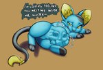 after_vore bone death digestion female female_pred remains smaller_pred vore poisonsneksoffie nintendo pokemon generation_4_pokemon pokemon_(species) shinx absurd_res hi_res