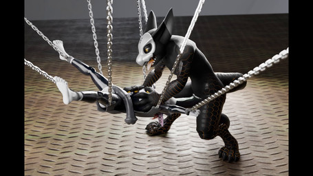 animal_genitalia animal_penis anthro balls big_balls big_penis chain deep_throat duo equine_genitalia flared_penis genitals huge_penis humanoid_genitalia humanoid_penis hyper hyper_genitalia hyper_penis male male/male male_penetrated male_penetrating male_penetrating_male neck_bulge nude oral oral_penetration penetration penis sex sex_swing tail aliculus capcom monster_hunter mythology damien_(snakehead404) unit6 bovid caprine flying_wyvern goat mammal mythological_creature mythological_scalie nargacuga scalie 16:9 3d_(artwork) animated digital_media_(artwork) hi_res loop no_sound short_playtime video widescreen