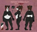 big_breasts breasts female overweight overweight_female solo alfafilly blizzard_entertainment warcraft bear mammal pandaren flat_colors model_sheet