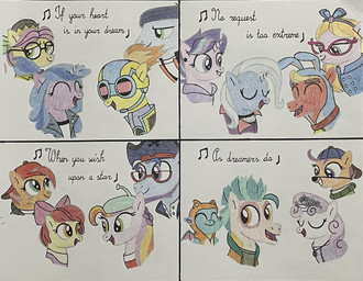 cosplay crossover_cosplay fake_nose female feral group horn male text wings don2602 alice's_wonderland_bakery alice_in_wonderland_(disney) descendants:_wicked_world descendants_(disney) disney friendship_is_magic hasbro jake_and_the_never_land_pirates kiff_(series) lloyd_in_space marvel mlp_g5 moon_girl_and_devil_dinosaur motorcity my_friends_tigger_and_pooh my_little_pony mythology peter_pan recess_(disney) sofia_the_first talespin teacher's_pet the_ghost_and_molly_mcgee the_owl_house the_shnookums_and_meat_funny_cartoon_show winnie_the_pooh_(franchise) zombies:_the_re-animated_series zombies_(disney) alice_(alice's_wonderland_bakery) apple_bloom_(mlp) argyle_starshine_(mlp) babs_seed_(mlp) darby_(winnie_the_pooh) hitch_trailblazer_(mlp) izzy_moonbow_(mlp) jake_(jatnlp) kiff_chatterley kit_cloudkicker lloyd_nebulon luz_noceda mal_(descendants:_wicked_world) meat_(disney) mike_chilton molly_mcgee moon_girl_(moon_girl_and_devil_dinosaur) phyllis_cloverleaf_(mlp) posey_bloom_(mlp) princess_sofia scootaloo_(mlp) soarin_(mlp) sparky_sparkeroni_(mlp) spitfire_(mlp) spot_helperman sprout_cloverleaf_(mlp) starlight_glimmer_(mlp) sweetie_belle_(mlp) t.j._detweiler trixie_(mlp) velvet_(mlp) wonderbolts_(mlp) zed_necrodopolis dragon earth_pony equid equine horse mammal mythological_creature mythological_equine mythological_scalie pegasus pony scalie unicorn comic crossover english_text hi_res