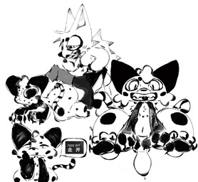 animal_dildo animal_sex_toy anthro brat_taming dildo dominant equine_dildo female forced male male/female rape sex sex_toy strapon submissive submissive_male tongue tongue_out young bratfox canid canine felid fox mammal pantherine tiger monochrome